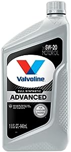 Valvoline Advanced Full Synthetic SAE 5W-20 Motor Oil 1 QT
