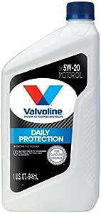 Valvoline Daily Protection SAE 5W-20 Synthetic Blend Motor Oil 1 QT