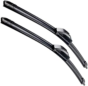 VTOGOI OEM Quality 22''+22'' Premium All-Season Auto Windshield Natural Rubber J-Hook Wiper Blades(Pack of 2)