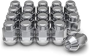 White Knight 1704S-20AM Chrome 1/2"-20 Bulge Acorn Lug Nut, Pack