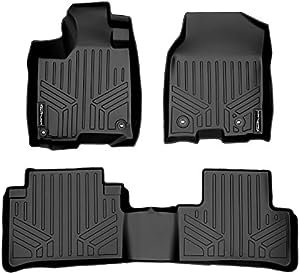 MAXLINER Custom Floor Mats 2 Row Liner Set Black Compatible with 2013-2018 Acura RDX with 8-Way Front Passenger Seat Technology Package