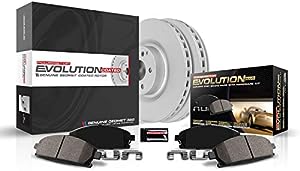 Power Stop CRK206 Coated Brake Rotor & Ceramic Brake Pads- rear
