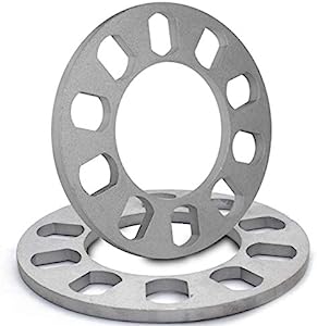 Wheel Accessories Parts 2 Universal Spacers 12mm (1/2") Thick fit 5x108mm (5x4.25) 5x110mm, 5x112mm 5x114.30mm (5x4.50) 5x115mm 5x120.65mm (5x4.75) 5x120mm 5x127mm (5x5) 5x130mm 5x135mm NON-HUBCENTRIC