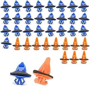 Mean Mug Auto 201525-6133C 38x Fender Flare Rocker Molding Retainer Clips Kit with Sealer - Compatible with Toyota Tacoma 4 Runner RAV4 Highlander FJ Cruiser - Replaces OEM 75495-35010, 75397-35010