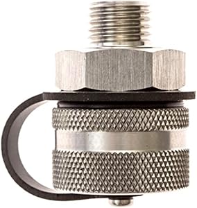 ValvoMax Quick Twist Oil Drain Valve – the Fastest, Easiest, Cleanest Way to Change Oil at Home – No Tools, No Mess, No Cleanup – for M14-1.50 - Stainless Drain Hose Attachment