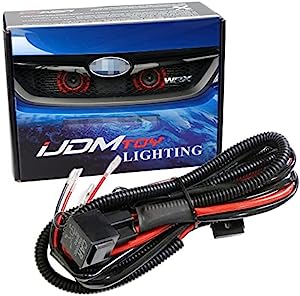 iJDMTOY 12V Horn Wiring Harness Relay Kit Compatible With Car Truck Grille Mount Blast Tone Horns (Actual Horn Not Included)